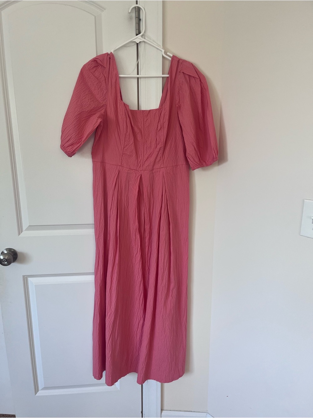 a new day Pink Square-Neck Puff Sleeve Maxi Dress